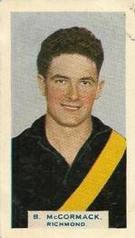 1933 Godfrey Phillips Victorian Footballers (A Series of 75) #21 Basil McCormack Front